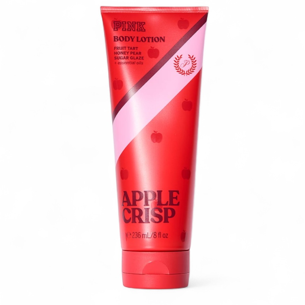 PINK Victoria's Secret Apple Crisp Body Lotion - Red and Pink